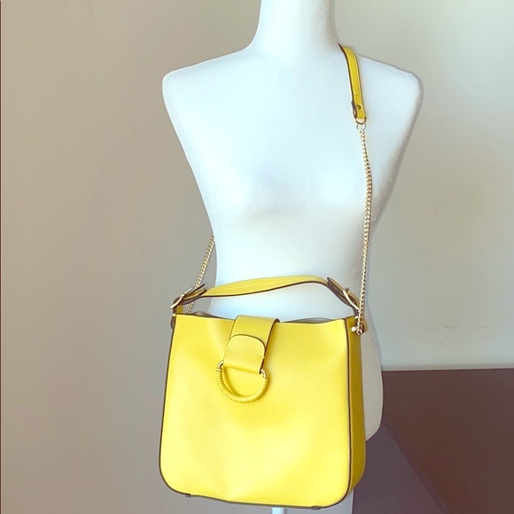 zara crossbody bag yellow